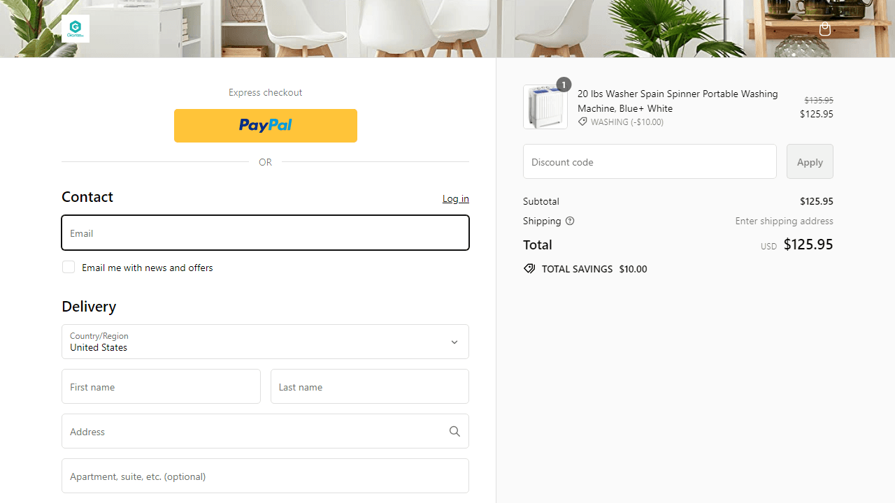 How to apply Giantex coupon code